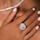 3.33ct Diamond Platinum Statement Cluster Ring