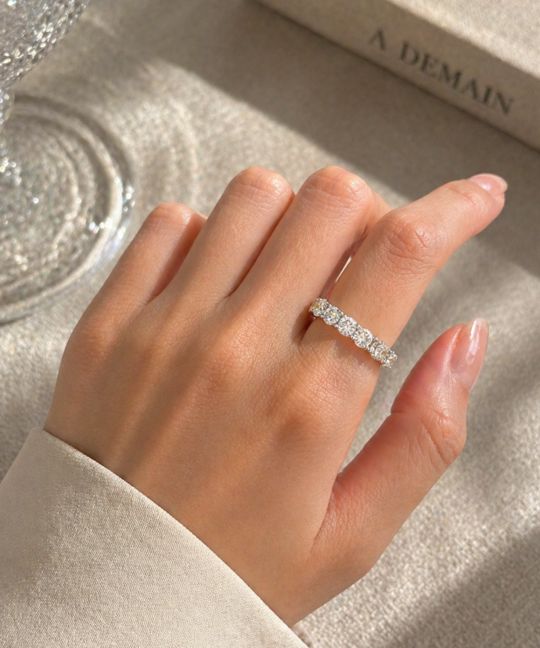 4.65ct Diamond 18K Gold Eternity Ring
