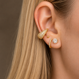 1.25cts Diamond 18K Gold Pave Ear Cuff