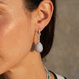 12.00ct Diamond 18K Gold Disco Ball Earrings