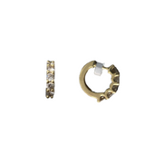 1.25ct Diamond 18K Gold Hoop Earrings
