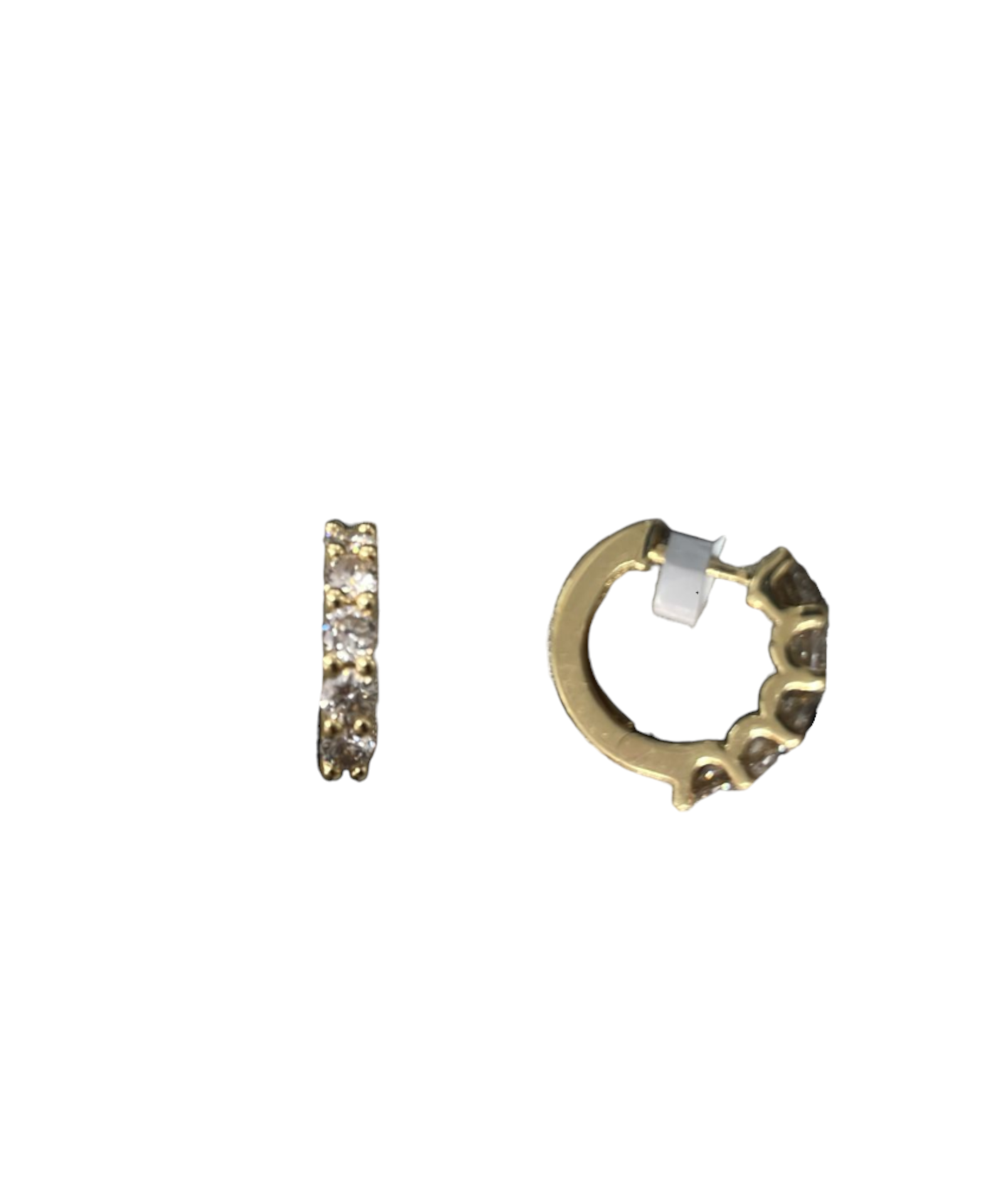 1.25ct Diamond 18K Gold Hoop Earrings
