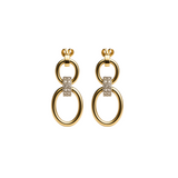 1.68ct Diamond 14K Gold Statement Drop Earrings
