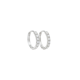 0.75ct Diamond 14K Gold Hoop Earrings