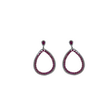 11.24ct Ruby Diamond 18K Gold Drop Earrings