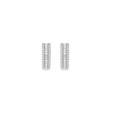 1.50ct Diamond 14K Gold Baguette Hoop Earrings