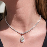 6.32ct Diamond 14K Gold Rope Tennis Necklace
