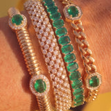3.00ct Diamond 14K Gold Vintage Rope Bracelet