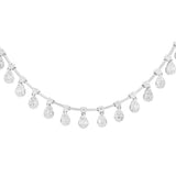 5.01ct Diamond 14K Gold Floating Necklace