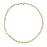 4.49ct Diamond 14K Gold Link Necklace
