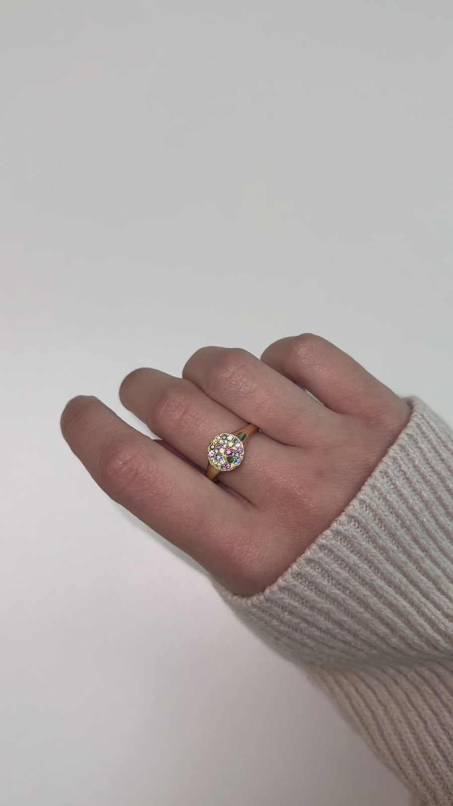 1.62ct Diamond and Citrine 14K Gold Ring