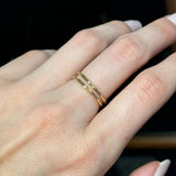 14K Gold Double Band Ring
