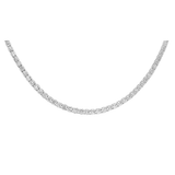 28.91ct Diamond 18K Gold Classic Tennis Necklace