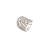 1.35ct Diamond 18K Gold Shield Ring