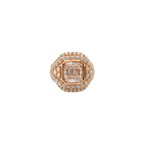 3.00ct Diamond 14K Gold Statement Ring