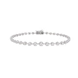 0.60ct Diamond 18K Gold Graduated Tennis Bracelet
