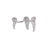 1.55ct Diamond 18K Gold Double Wing Ring