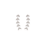 0.80ct Diamond 18K Gold Arrow Climber Earrings