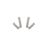 2.06ct Diamond 18K Gold Climber Earrings