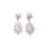 11.08ct Diamond 18K Gold Statement Earrings