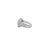 1.45ct Diamond 14K Gold Heart Pave Statement Ring
