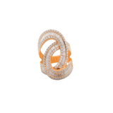 2.37ct Diamond 14K Gold Long Cocktail Ring
