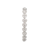 6.01ct Diamond 14K Gold Heart Tennis Bracelet
