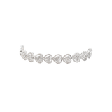 6.01ct Diamond 14K Gold Heart Tennis Bracelet