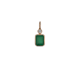 3.58ct Diamond Emerald 14K Gold Emeralds Cut Pendant