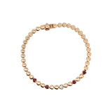 0.68ct Diamond 14K Gold Heart Bracelet