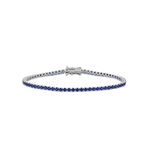 8.50ct Sapphire 18K Gold Tennis Bracelet