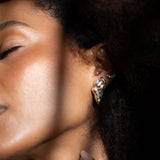 2.40ct Diamond 18K Gold Statement Earrings