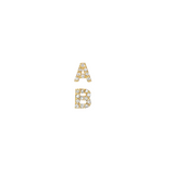 Personalized Diamond 18K Gold Single Dangle Earring