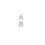 Personalized Diamond 18K Gold Single Dangle Earring