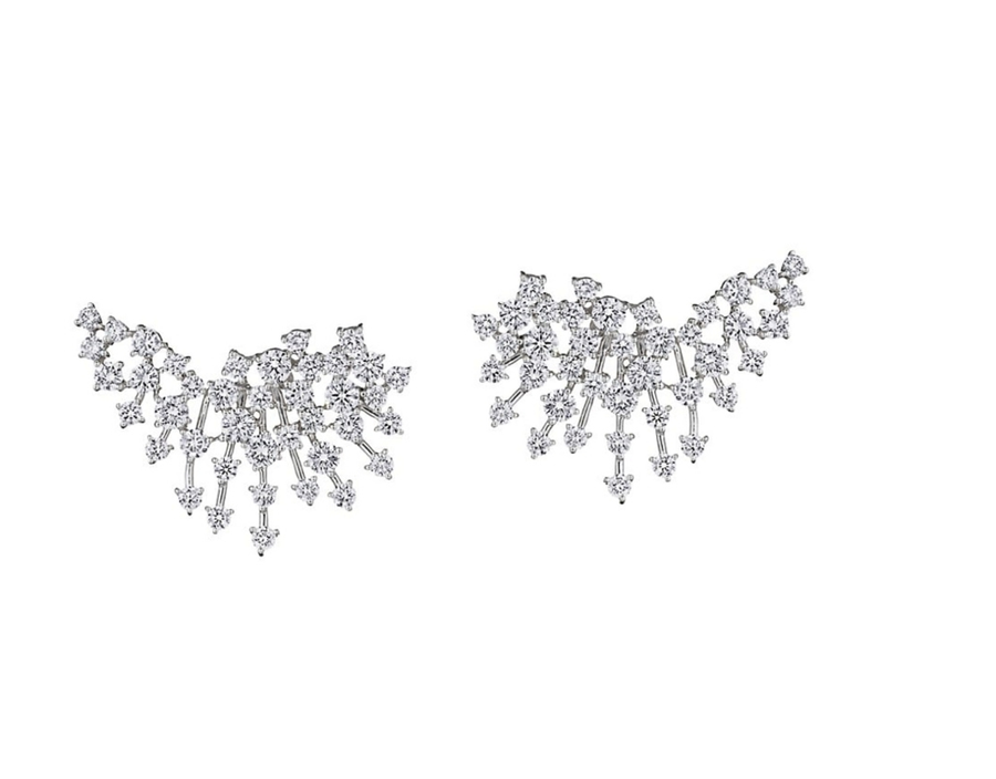 1.66ct Diamond 18K Gold Fireworks Earrings