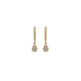 0.36ct Diamond 14K Gold Dangle Drop Earrings