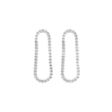2.05ct Diamond 18K Gold Flexible Circle Earrings