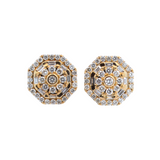 1.50ct Diamond 14K Gold Statement Stud Earrings