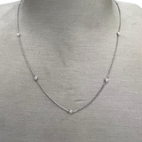 0.88ct Diamond 14K Gold By The Yard Necklace