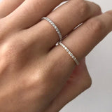 0.85ct Diamond 18K Gold Eternity Band Ring