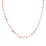 1.58ct / 4.16ct Diamond 18K Gold Graduated Link Tennis Necklace