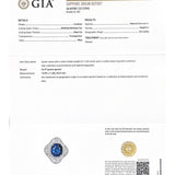 14.50ct Diamond Sri Lanka Sapphire Platinum Cluster Cocktail Ring