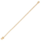 7.50ct Diamond 18K Gold Heart Bezel Tennis Bracelet